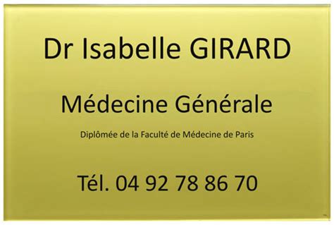 Plaque medecin comment la choisir et la créer TGL Création