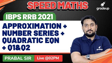 Ibps Rrb Approximation Number Series Quadratic Equation