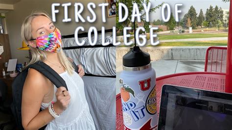 First Day Of College Vlog University Of Utah Freshman Youtube