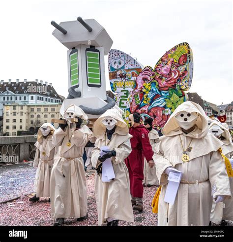 Costume At The Basel Fasnacht Parade In Switzerland Stock Photo Alamy