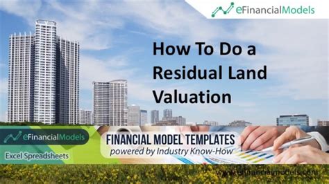 How To Do A Residual Land Valuation Youtube