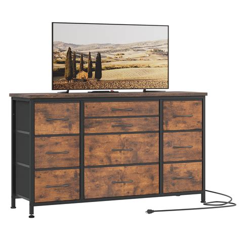 Jojoka Wide Dresser With Large Drawers For Long Tv Stand With