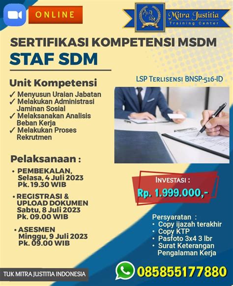 SKEMA STAF SDM Mitra Justitia Indonesia