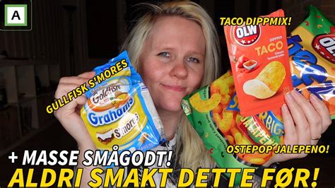 SMÅGODT SNACKS JEG ALDRI HAR SMAKT FØR YouTube