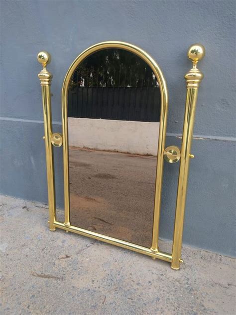 Mirror Gran Espejo De Columna Dorado Brass Crystal Catawiki