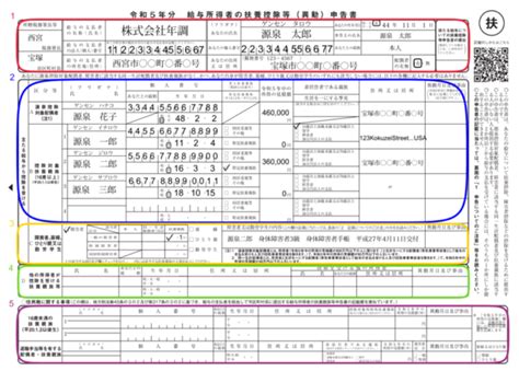 令和5年分給与所得者の扶養控除等（異動）申告書の書き方と記載例 税務会計実務ノート