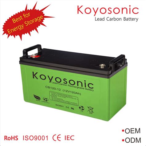 Koyosonic 12v120ah Deep Cycle Lead Carbon Battery Evf Battery For Golf