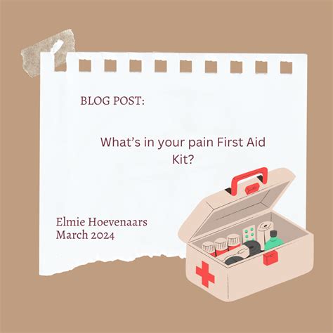 What's in your Pain First Aid Kit?