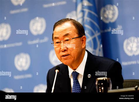 Secretary General Of The Un Ban Ki Moon United Nations Hi Res Stock