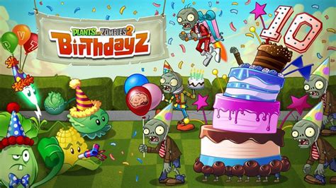 Feliz 10 º aniversario de Plants vs Zombies Plantas vs zombies