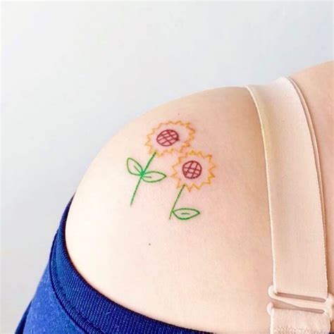 Feminine Sunflower Tattoo Designs Best Tattoo Zone