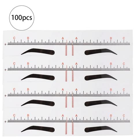 Pcs Disposable Eyebrow Stencil Eyebrow Tattoo Makeup Microblading