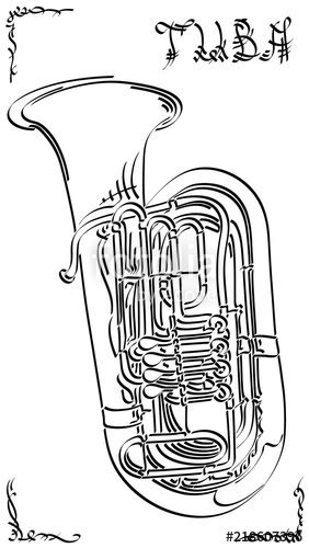 Tuba Drawing At Explore Collection Of Tuba Drawing