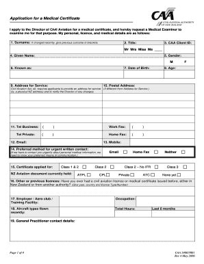 Fillable Online Caa Form 24067001 Fax Email Print PdfFiller