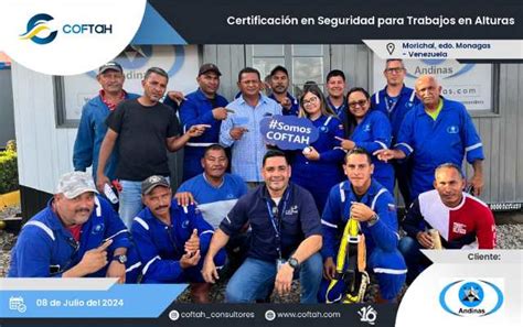 Certificación En Seguridad Para Trabajos En Alturas En ANDINAS COFTAH