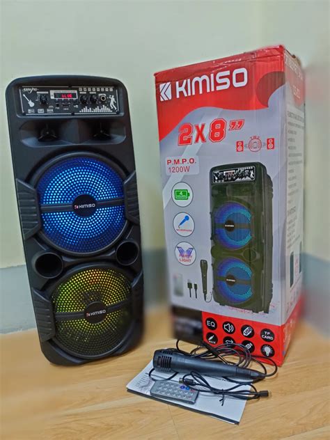 KIMISO QS 222 Portable Bluetooth Wireless Speaker Karaoke With Remote