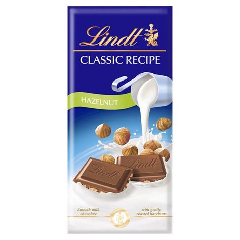 Lindt Classic Recipe Hazelnut Milk Chocolate Bar Ocado