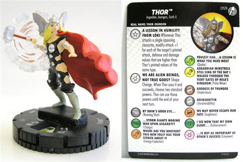 Heroclix 059 Thor Captain America And The Avengers Mtgandmorede