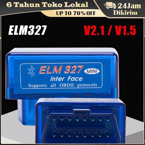 Jual Elm Mini Obd Obd Bluetooth Wireless Car Scanner V V Alat