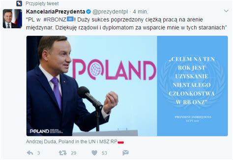 Wielki sukces Polska niestałym członkiem Rady Bezpieczeństwa ONZ