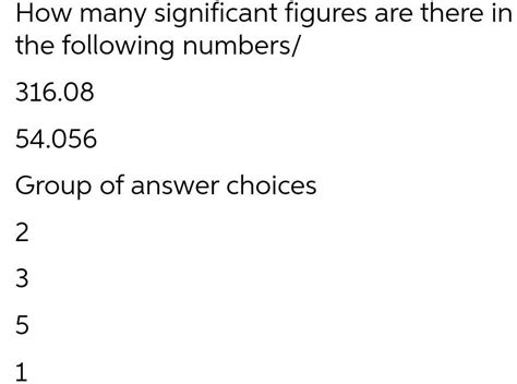 Answered How Many Significant Figures Are There In The Following Kunduz