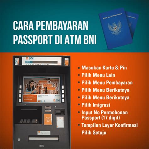 Cara Pembayaran Paspor Via ATM BNI