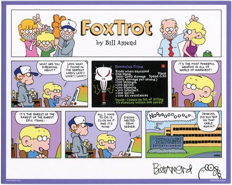 Doomulus Prime Signed Print Foxtrot Comic By Bill Amend The