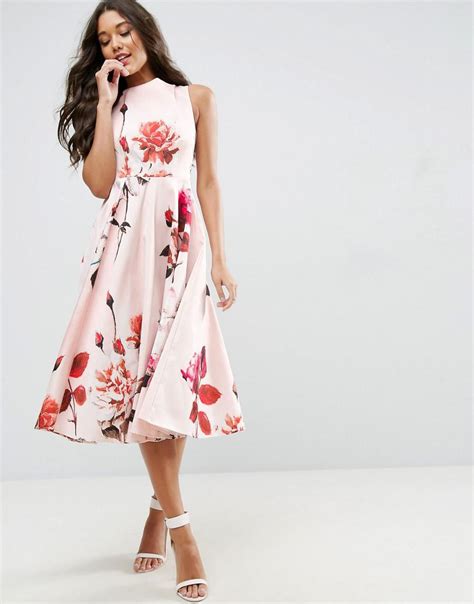 Buy Asos Bow Back Midi Prom Dress In Stock