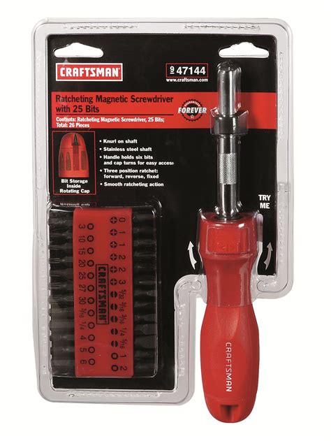 Craftsman Craftsman Ratcheting Magnetic Screwdriver And Bit