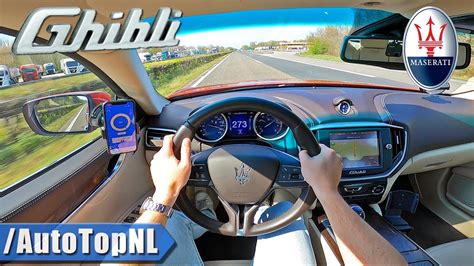 Maserati Ghibli Top Speed On Autobahn By Autotopnl Youtube