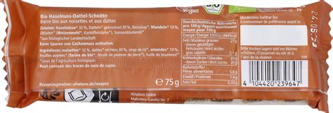 Alnatura Bio Nuss Dattel Fruchtschnitte 75 G Piccantino Onlineshop