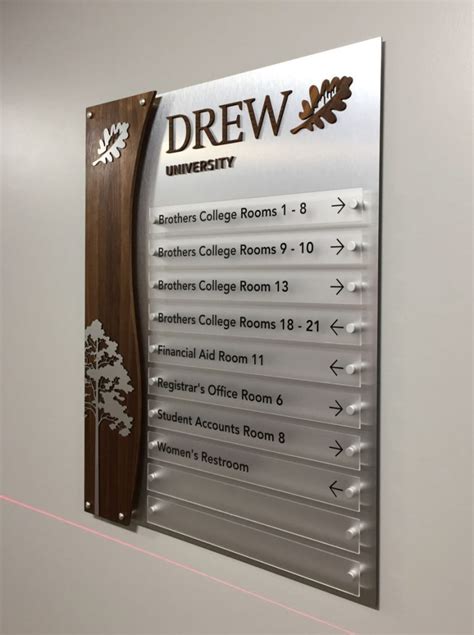 Building Directories And Wayfinding Project Sign Architectural Signage