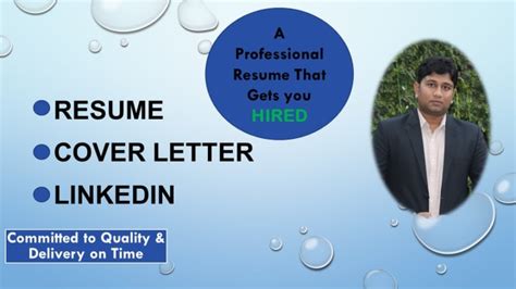 Write And Edit Your Resume Cover Letters And Optimize Linkedin By