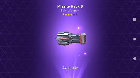 Missile Rack 8 Unlocked Mech Arena Epic