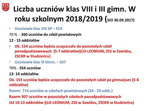 Konferencja r Rekrutacja na rok szkolny 2019 2020 do szkół