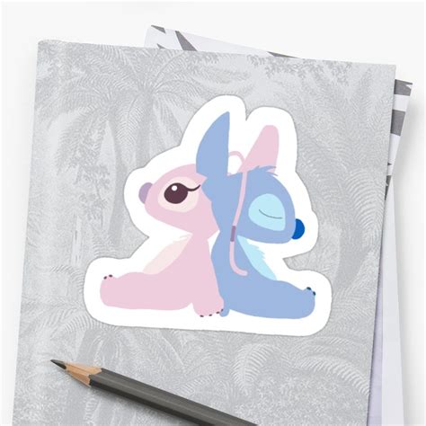 Stitch And Angel Stickers