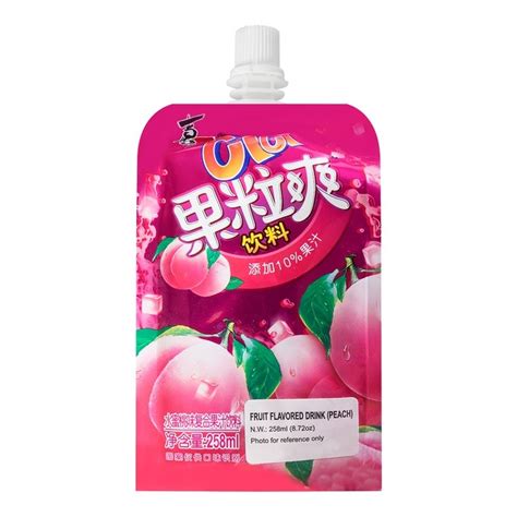 Strong Cici Fruit Jelly Drink Peach 258ml Okashi