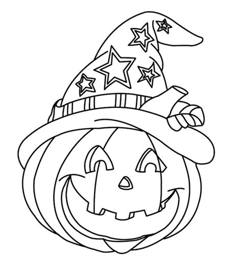 Coloriage d une citrouille d Halloween à imprimer avec Tête à modeler