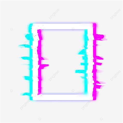 Rectangle Glitch Hd Transparent Rectangle Glitch Border Frame Png