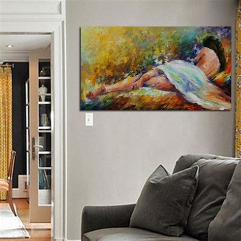Large Hand Painted Abstract Nude Oil Paintings On Canvas Knife