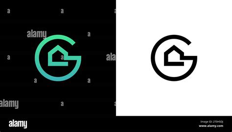 Letter G Home Logo Initial G Home Logo Letter G House Logo Real