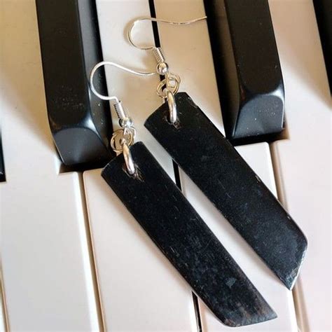 Black Piano Key Earrings 😍🎶🎵🎵 Credit Hangupsjewelry Piano