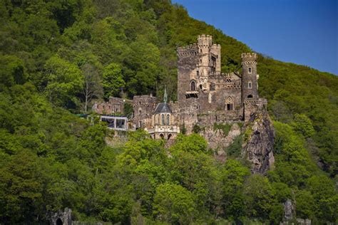 Rhein Stein Castle on the Middle Rhine Stock Photo - Image of ...