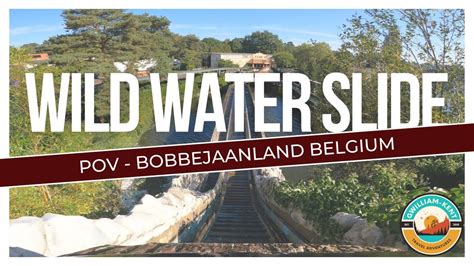 Wild Water Slide On Ride Video POV Bobbejaanland Belgium YouTube