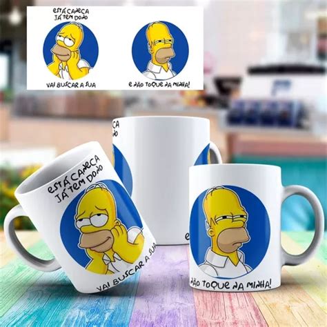 Caneca Porcelana Está Caneca Já Tem Dono Homer Simpsons