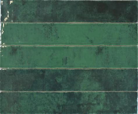 Zellige Emerald Green 2X16 Ceramic Wall Tile Etsy