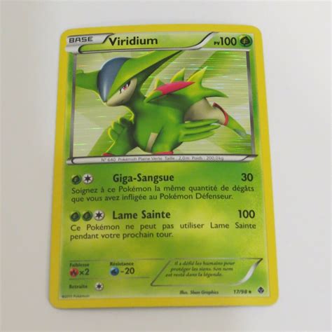 Carte Pokemon Viridium 1798 Holo Rare 100pv Ebay