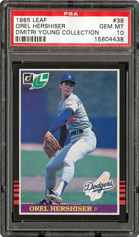 1985 Leaf Orel Hershiser Psa Cardfacts™