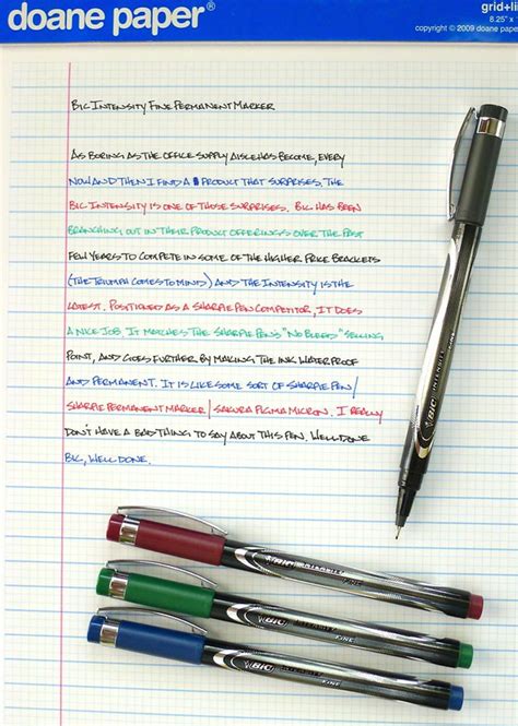 Bic Intensity Fine Permanent Marker Review — The Pen Addict