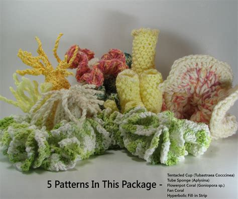 Coral Reef Crochet Patterns Amigurumi Hyperbolic All For One Etsy